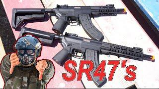 I DO NOT like these at ALL CYMA Platinum AR47 and EMG SR47 Airsoft AEGs