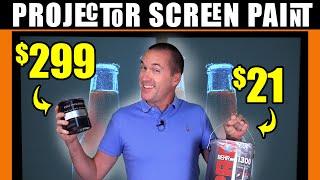 Is projector screen paint BETTER than normal paint?