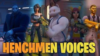 ALL HENCHMEN AND AGENTS VOICE SOUNDS  Fortnite Chapter 2 Season 2