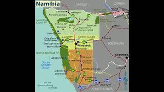 map of Namibia