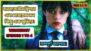 Wednesday Episode 1 To 4 Explained in Bangla। পুরো সিনেমা বাংলায়  Haunting Arfan