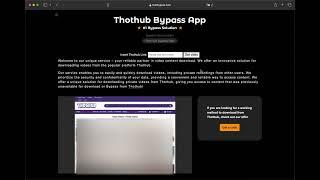 Thothub Bypass - Download private videos  2024 Bypass Method