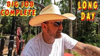 BIGGER JOB THAN EXPECTED tiny house homesteading off-grid cabin build DIY HOW TO sawmill tractor