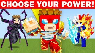 Minecraft But You Choose Your Super Power