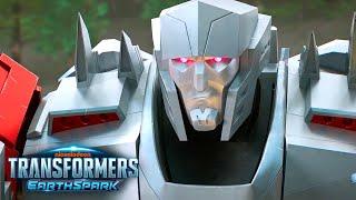Megatron Arrives  Transformers EarthSpark  Compilation  Animation  Transformers Official 