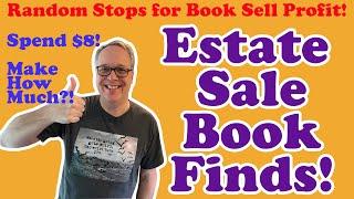 Book Selling Profit Potential with $8 spent at 2 Random Estate Sales Genre Spotting Examples