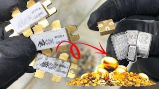 Gold & Silver from Mix of RF Transistors  Gold Recovery From Transistors  Gold Recovery