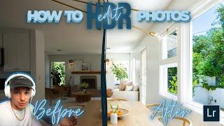 How To Edit Luxury HDR Real Estate Photos In Lightroom + FREE PRESET  Window Pulls Brushes etc