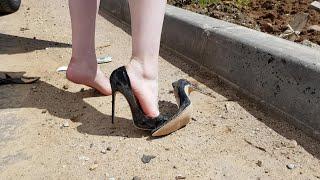 high heels abused broken high heels broken shoes ruined shoes high heels destruction # 42