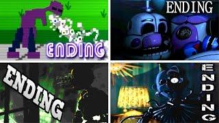 Five Nights at Freddys Sister Location ALL ENDINGS  FNAF Sister Location