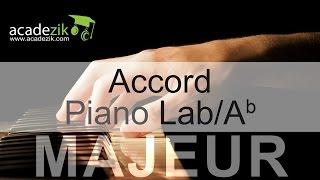 Accord piano LA bémol Majeur - Ab chord vidéo