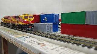 Indian Toy Train running beside the Container Yard ● New Layout Glimpse