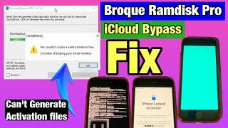 iPhone 8 Plus iCloud Bypass Fix Cant Generate Activation Files By Broque Ramdisk PRO