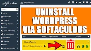 LIVE How to uninstall WordPress from Softaculous?