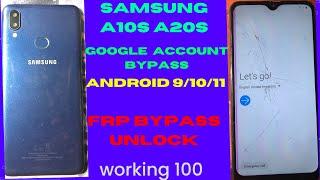 Samsung A10A10s Google Account BypassUnlock Frp Android 10 A10s Frp Bypass