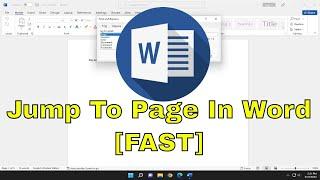 How to Jump to a Particular Page Number in Microsoft Word Tutorial