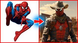 SUPERHEROES but COWBOYS  All Characters Marvel & DC