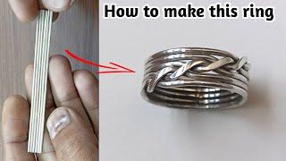 Twisted Rope Pattern silver RingJewelry makinghow to make