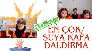 KİM DAHA CHALLENGE   kafayı suya sokma oyunu #challenge #kimdahyun #cezalıchallenge #eğlence