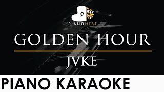 JVKE - golden hour - Piano Karaoke Instrumental Cover with Lyrics