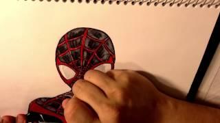 Miles Morales Ultimate Spider-Man Sketch Timelapse