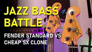 Fender Jazz Bass Standard vs. Cheap SX Clone - Audio Tests