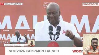Mahama Is a God Sent Watch His Electrifying Speech To Ghanaians At NDC Campaign Launch In Tamale