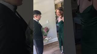 His reaction seeing his prom date for the first time ️
