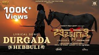 Bicchugatthi Chapter 1 - Durgada Hebbuli Lyric Video  Rajvardhan Hariprriya  Hari Santhosh