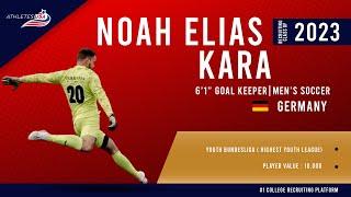 Mens Soccer  61 Goal Keeper  Noah Kara Germany  Highlights & Training  Recruit 2023