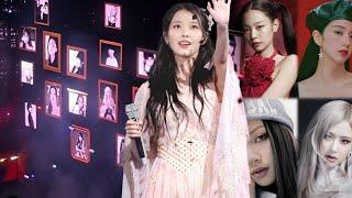 BLACKPINK at IU Concert Appear on VCR Paying Tribute to Female Celebrities of All Generations