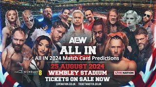 Aew All In 2024 Match Card Predictions