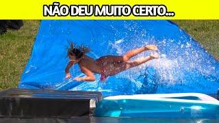 AFOGANDO O GANSO - MENDIGATA SALTOU PRA FORA DA PISCINA