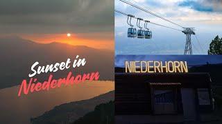 Golden Hour Magic Sunset Views from Niederhorn Beatenberg  A Tranquil Swiss Escape