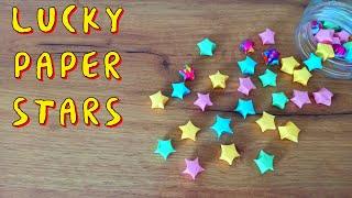 How to Make  Lucky Paper Star  Origami Lucky Stars Tutorial