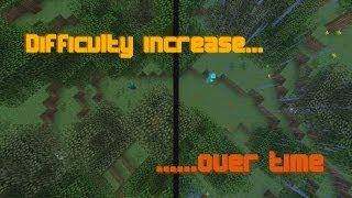 Minecraft Difficulty increase over time