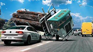 BeamNG Drive - Realistic Car Crashes  Crossroad Accidents #7