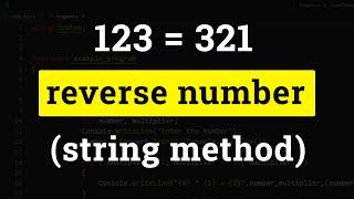 Python Program to Reverse a Number  using String Method Tutorial 