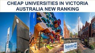 CHEAP UNIVERSITIES IN VICTORIA AUSTRALIA NEW RANKING