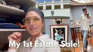 My first estate sale Weekend vlog  Ryanne Darr