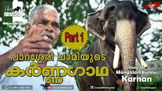 പാറശ്ശേരി ചാമിയുടെ കർണ്ണഗാഥ..Part 1 Mangalamkunnu KarnanParassery Chamiaanatthaarakerala elephant