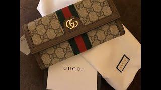 GUCCI  Ophidia GG Continental Wallet Unboxing