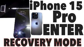 iPhone 15 Pro How To ENTER Recovery Mode  How To EXIT Recovery Mode