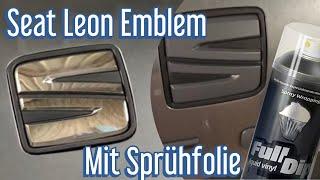 Seat Leon Emblem und Schrift mit Sprühfolie von Full Dip folieren