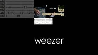 Weezer El Scorcho Guitar Tab Cover
