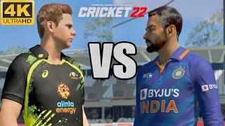 Cricket 22 PS5 Gameplay  Australia Vs India 4K  Amazing Batting By Kohli