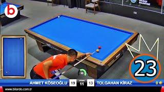 3 Cushion Billiards High RUN 23 TURKIYE RECORD TOLGAHAN KİRAZ  3 Bant Bilardo YÜKSEK SERİ 23 