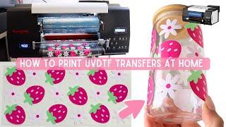 How To Print UV DTF Transfers At Home  How To Make Sticker TransfersProcolored UV DTF Mini Printer