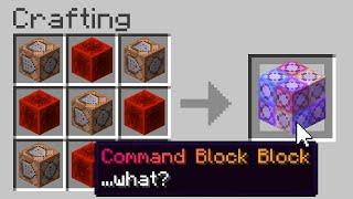 Minecraft But There Are Custom Command Blocks...