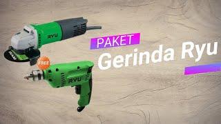 Paket Gerinda Ryu & Bor Ryu Harga Murah Kualitas OK REVIEW & UNBOXING Terbaru 2021